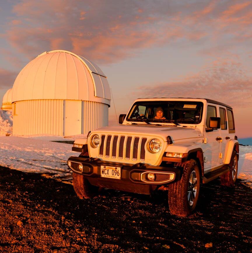 Mit dem Jeep auf dem Mauna Kea, Hawaii