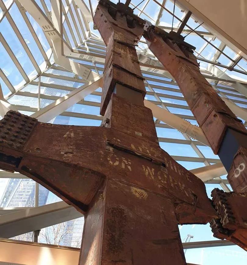 new york staedtetrip 9 11 museum pfeiler new york staedtetrip 9 11 museum pfeiler