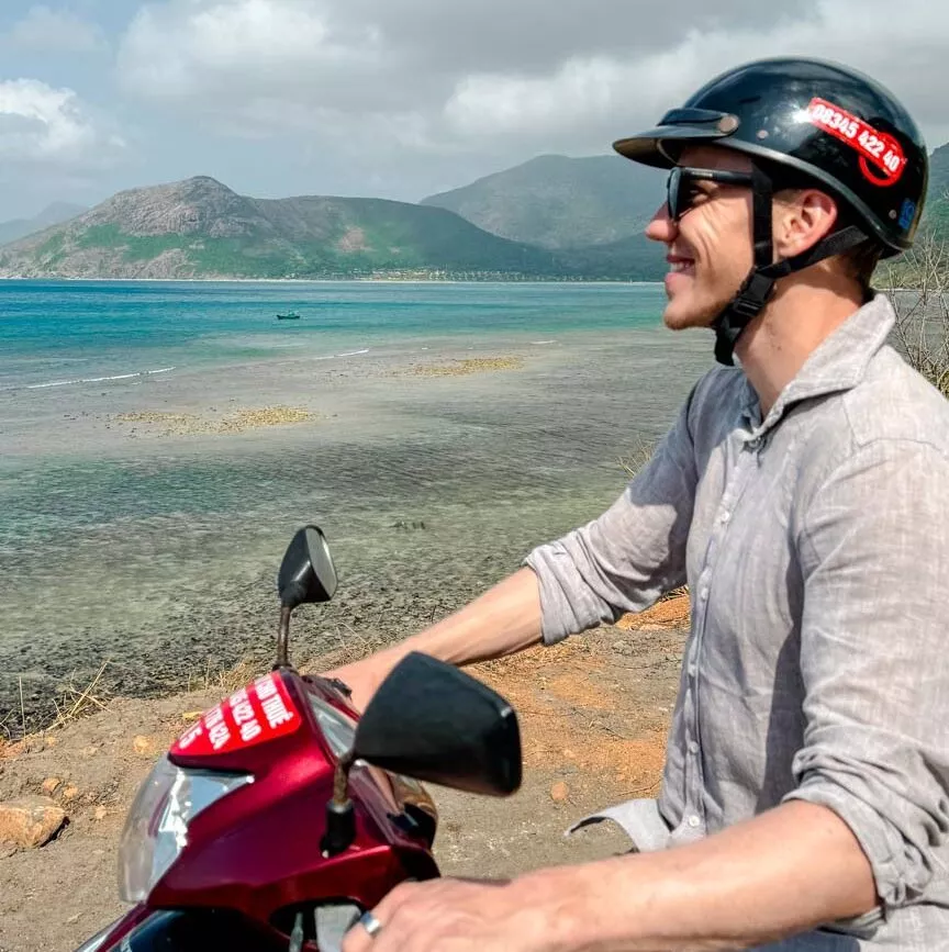 Roller fahren in Vietnam auf Con Dao