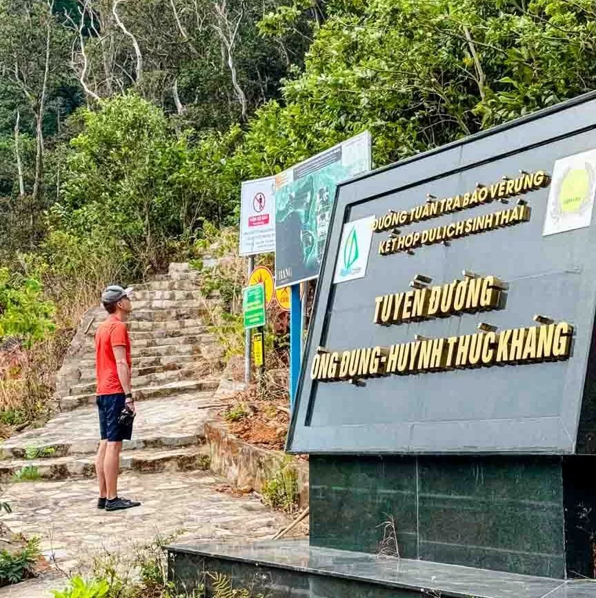 Startpunkt Wanderung auf den Berg Sở Rẫy, Con Dao