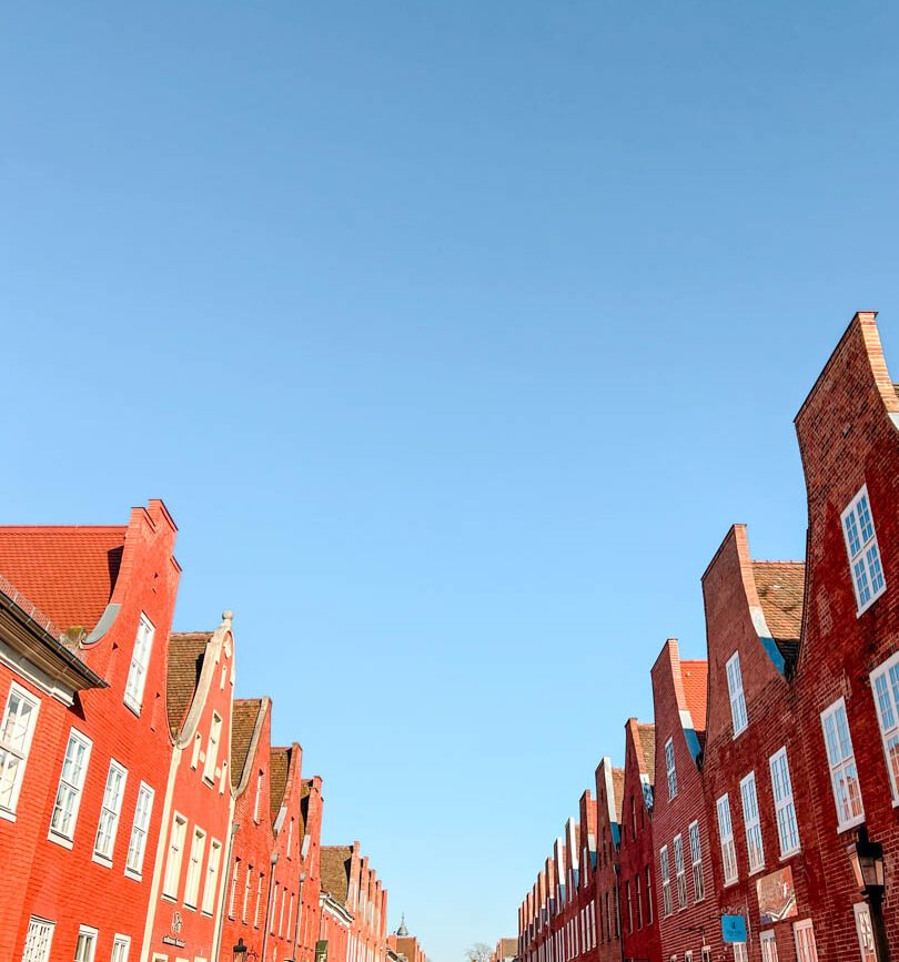 Berlin Potsdam Holländerviertel Rote Backsteinhäuser im Holländisches Viertel in Potsdam, Berlin Städtetrip