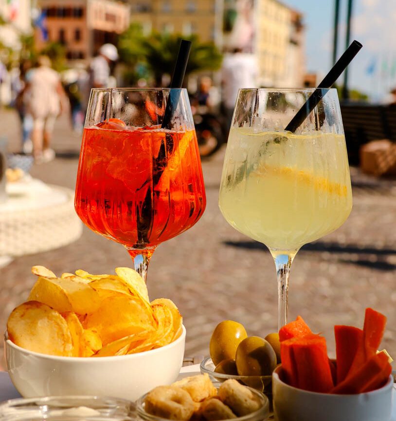 Aperol trinken in Salo am Gardasee