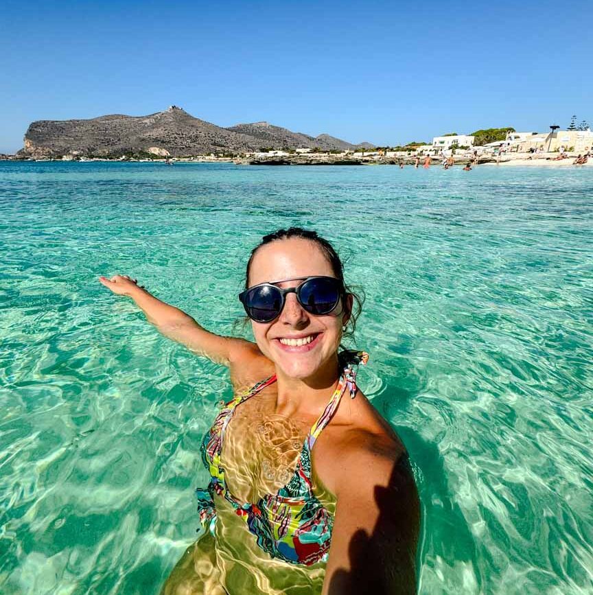 Favignana Insel Sizilien türkisblaues Wasser