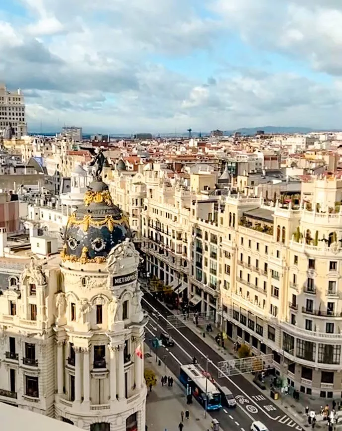 madrid rooftop terrace blick