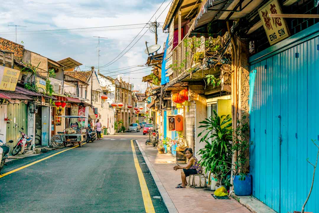 Malaysia Strasse In Melaka