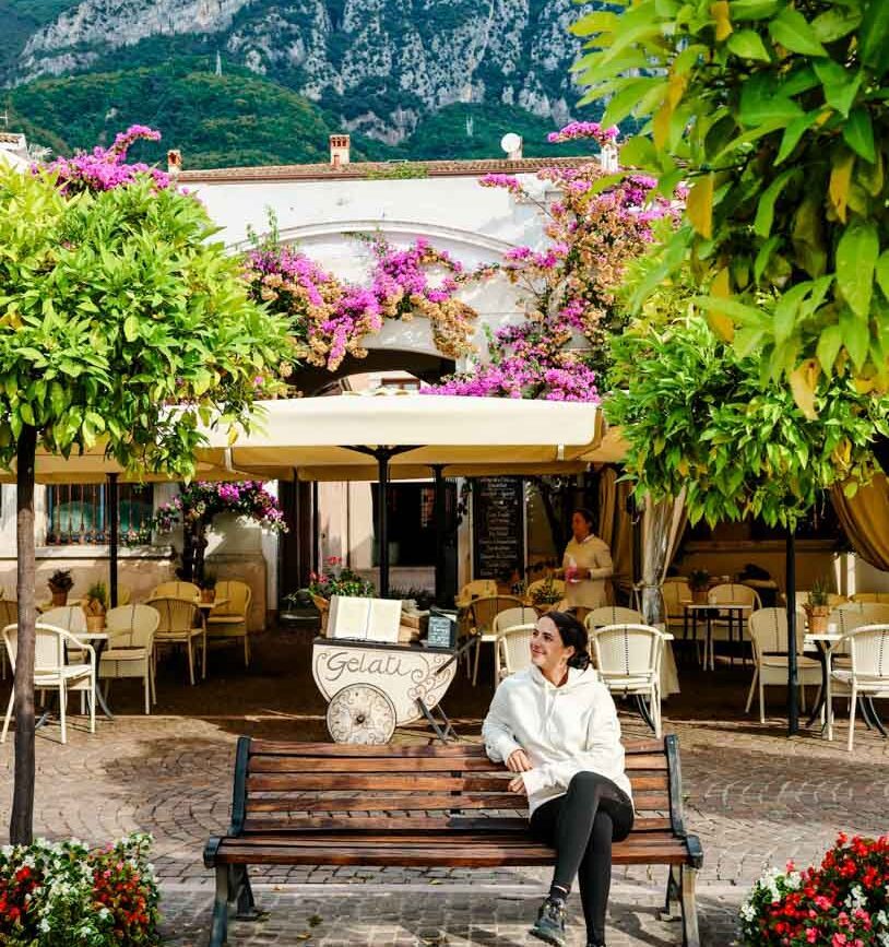 schönes Cafe in Gargnano am Gardasee