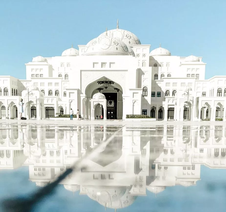 uae abu dhabi qasr al watan praesidentenpalast von aussen UAE Abu Dhabi Qasr-Al-Watan Präsidentenpalast von außen