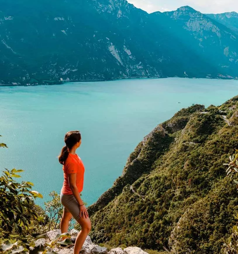 wanderung zum klettersteig einstieg beim cima capi