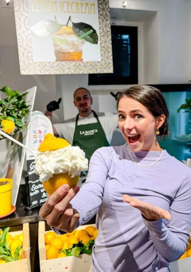 zitroneneis in limone bei la banca zitroneneis in limone bei la banca