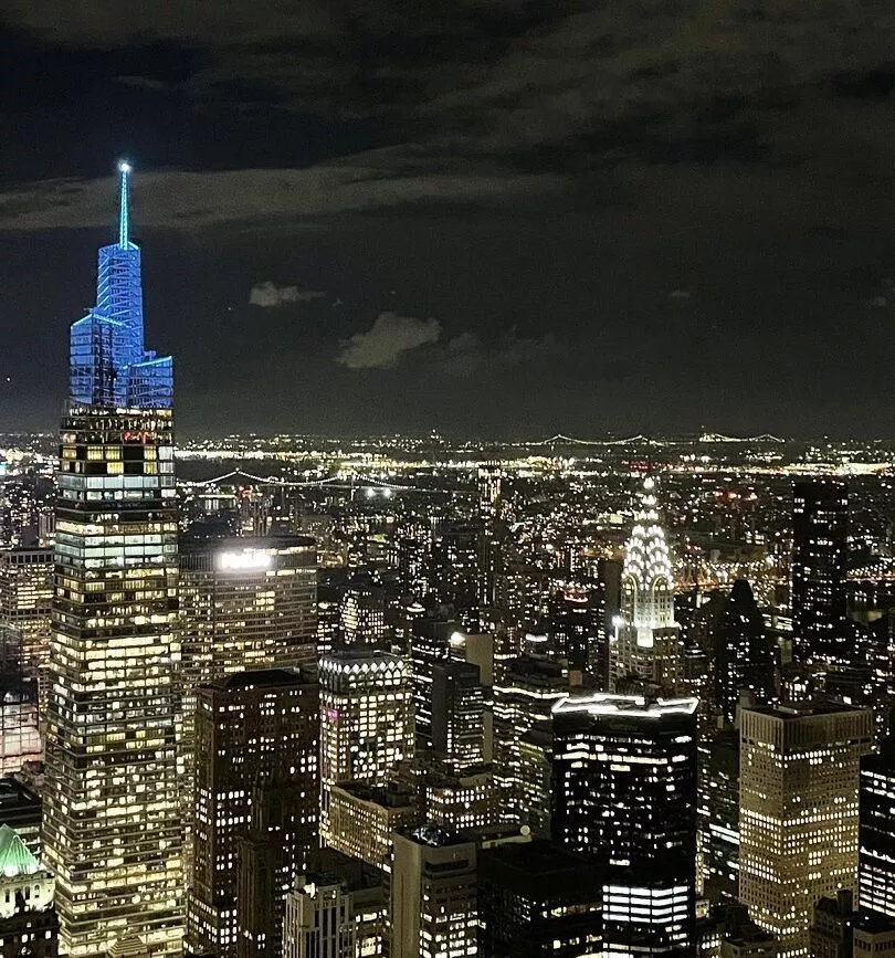empire state building ausblick bei nacht