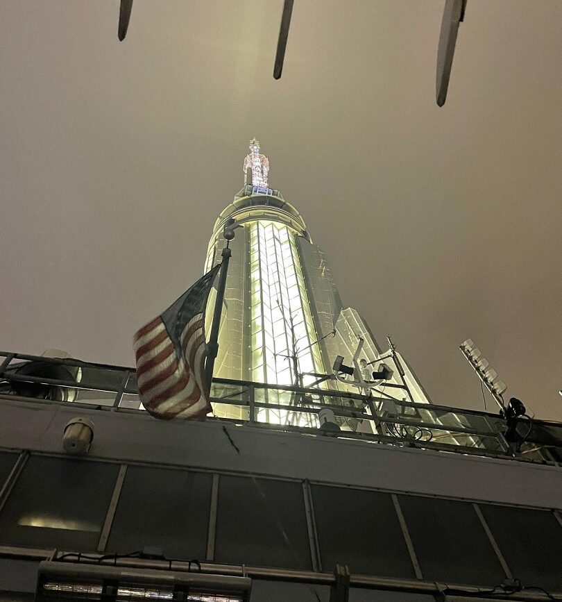Empire State Building Blick zur Turmspitze
