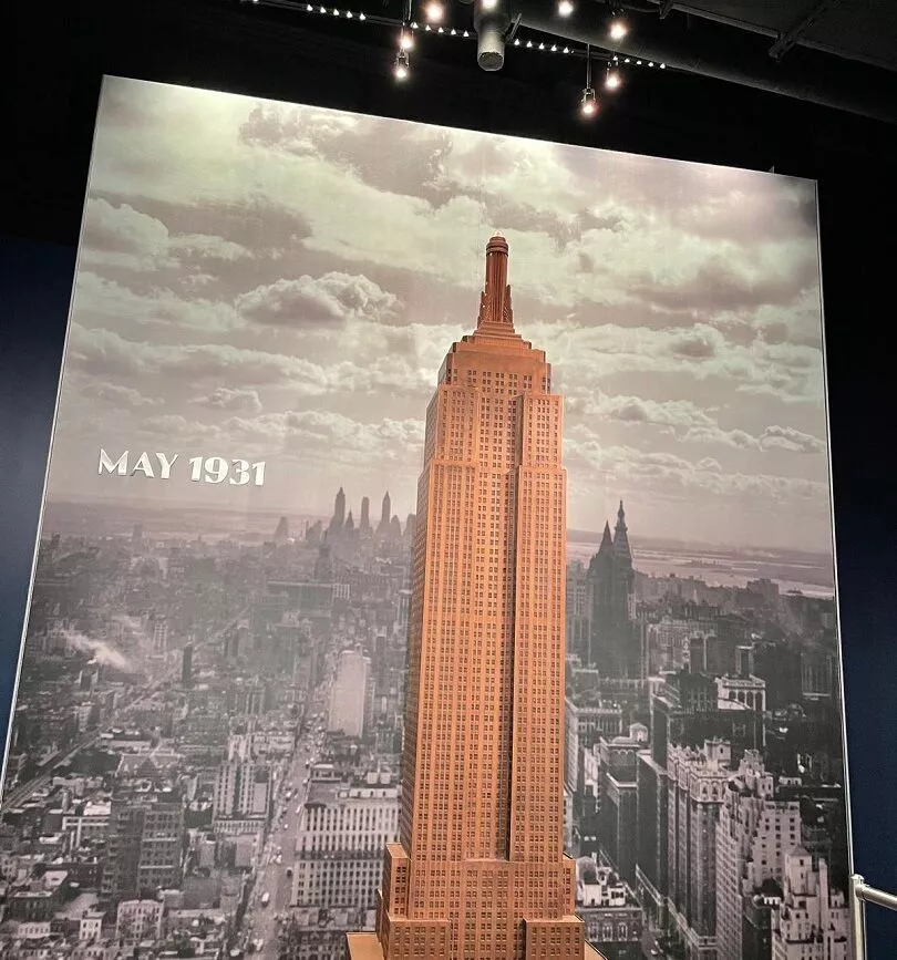 empire state building historisches foto