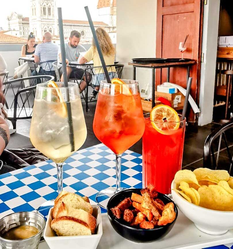 Florenz Aperitivo auf dem Rinascente Kaufhaus