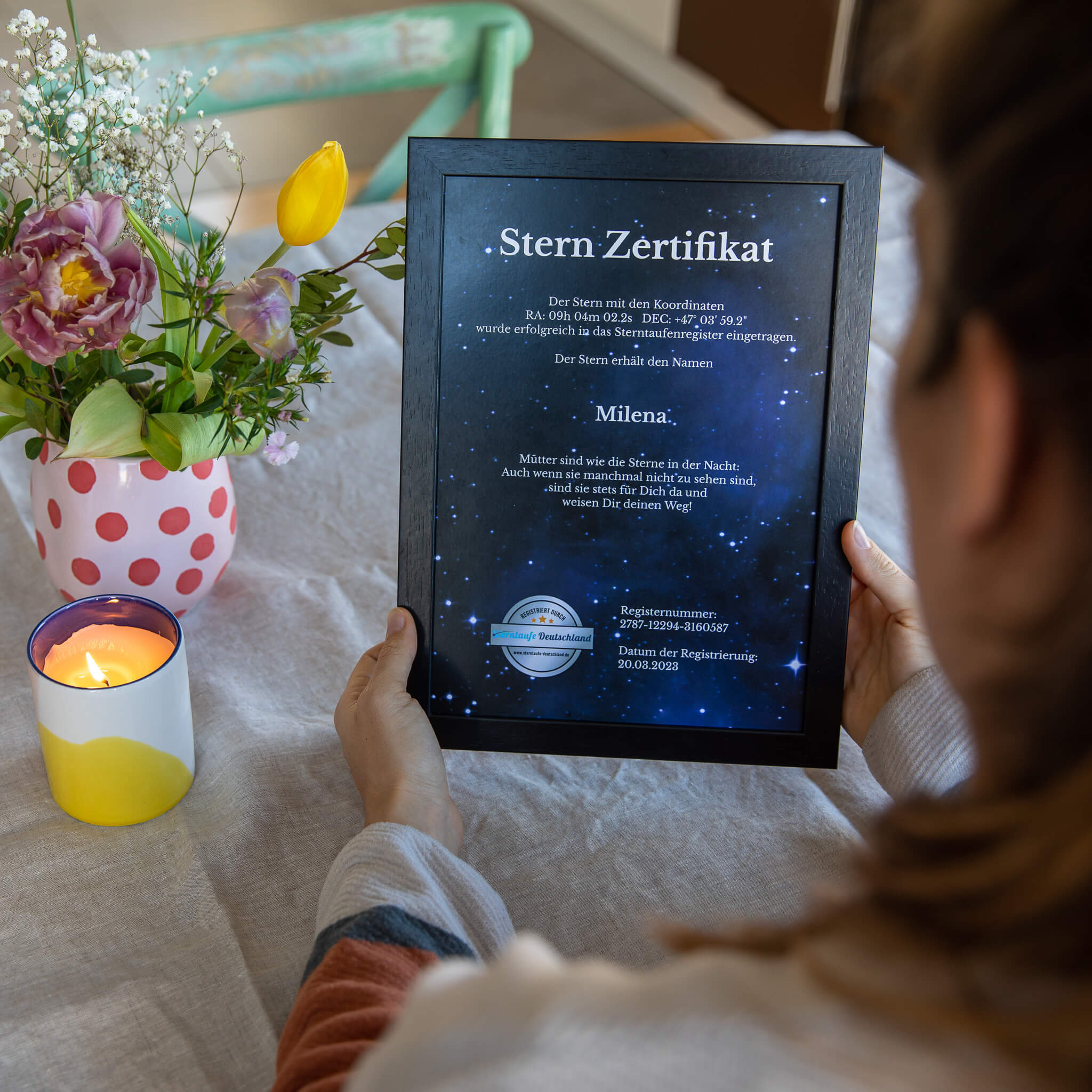 geschenk sterntaufe mama