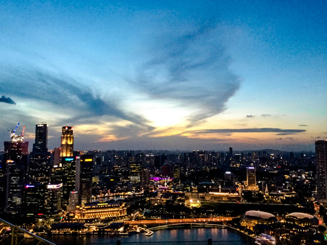 singapur ausblick vom marina bay sands singapur ausblick vom marina bay sands