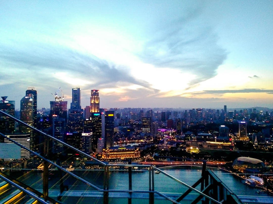 singapur ausblick von der skybar singapur ausblick von der skybar
