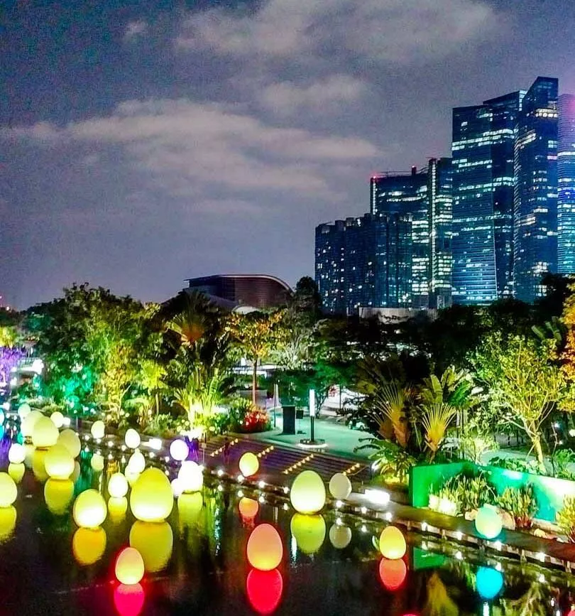 singapur gardens by the bay lichtinstallation singapur gardens by the bay lichtinstallation