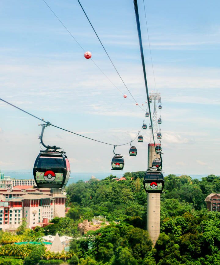 singapur sentosa island cable car 2