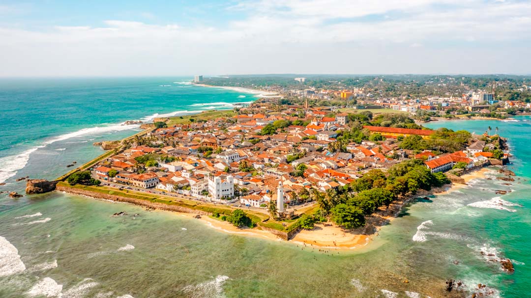 Sri Lanka Galle Luftaufnahme des Galle Dutch Fort