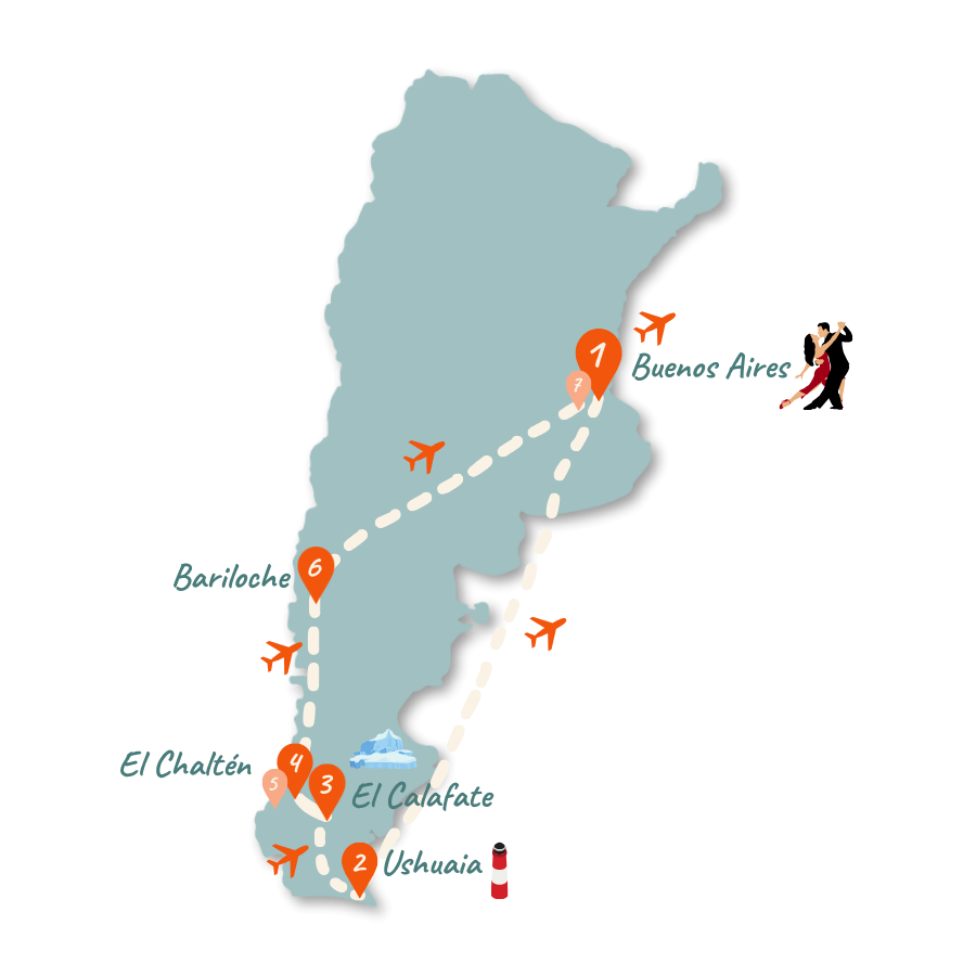 Argentinien Route 2 Wochen Karte 01 1