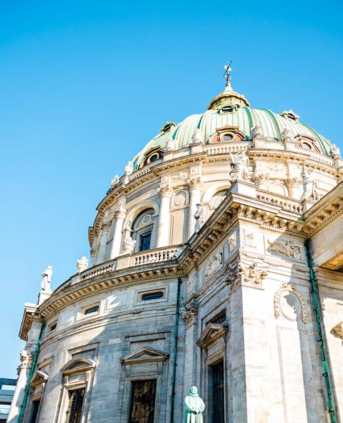 Kuppel der Marmorkirche Frederik Kirke in Kopenhagen, Dänemark