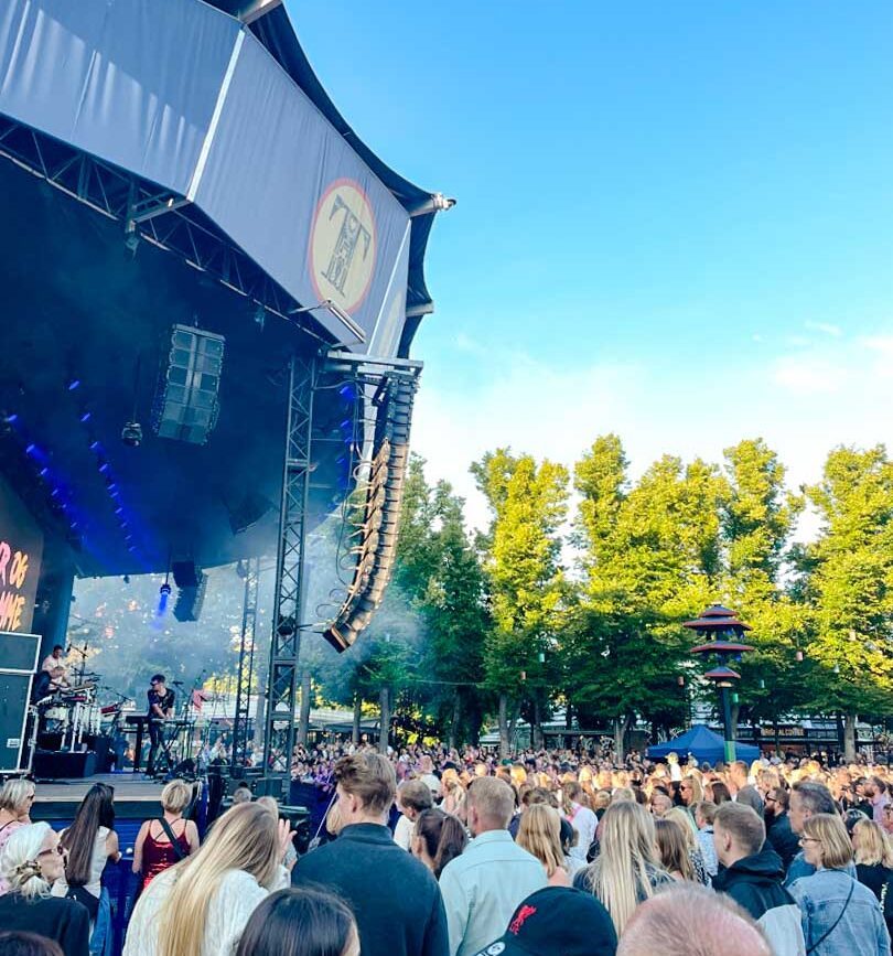 Open Air Bühne im Tivoli in Kopenhagen, Dänemark