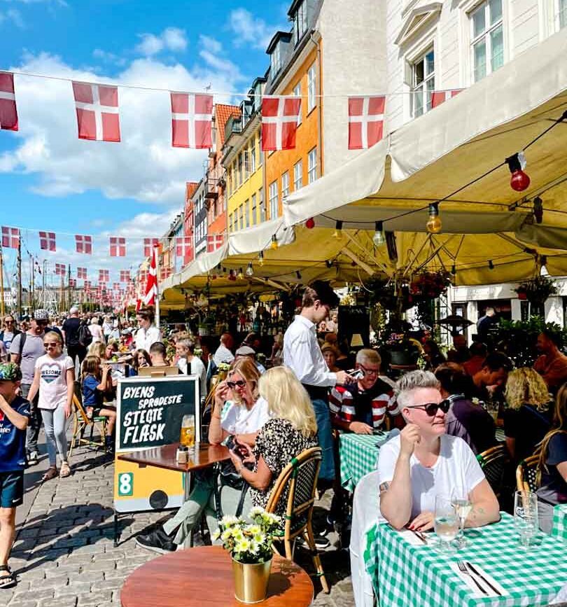 Restaurants am Neuen Hafen in Kopenhagen, Dänemark