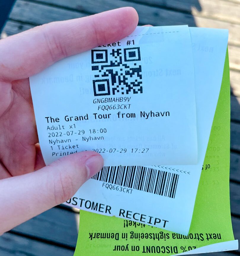 Ticket für die große Kanalrundfahrt in Kopenhagen, Dänemark