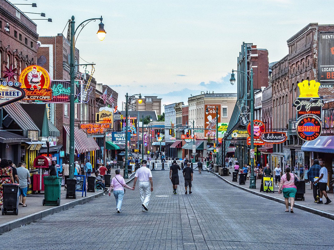 usa rundreise suedstaaten memphis beale street