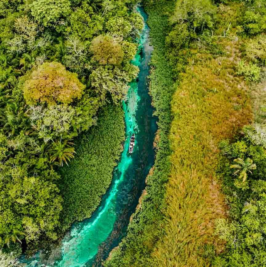 brasilien bonito mato grosso do sul fluss von oben
