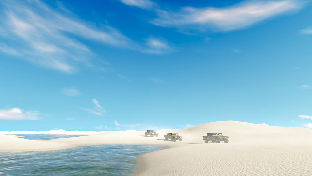 brasilien lencois maranhenses duenen mit jeeps Brasilien Lencois Maranhenses Duenen Mit Jeeps