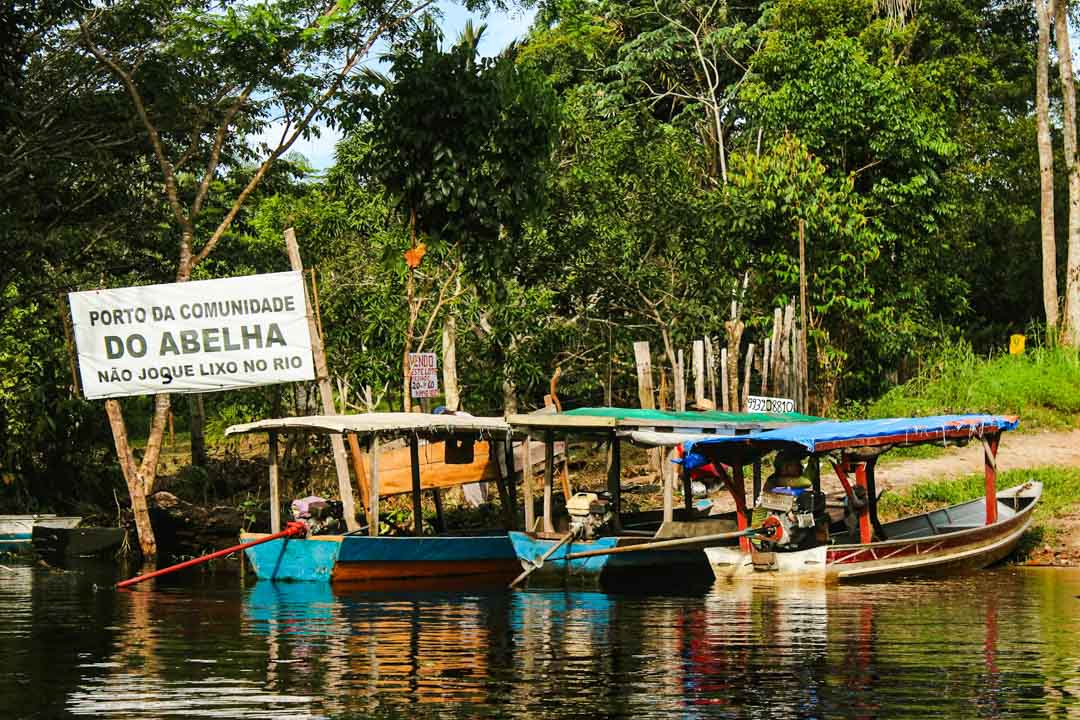 Brasilien Manaus Boote Am Hafen