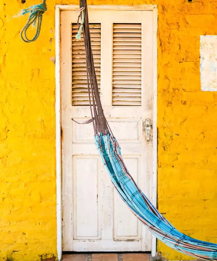 Brasilien Sao Luis Tür gelbes Haus