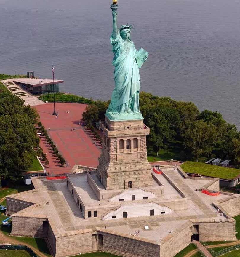 freiheitsstatue new york sockel von oben freiheitsstatue new york sockel von oben
