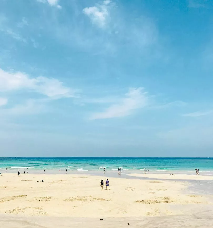 suedkorea jeju island hamdeok strand Südkorea Jeju Island Hamdeok Strand