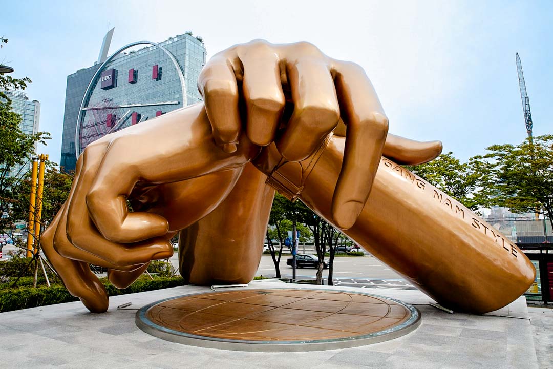 suedkorea seoul gangnam style monument suedkorea seoul gangnam style monument