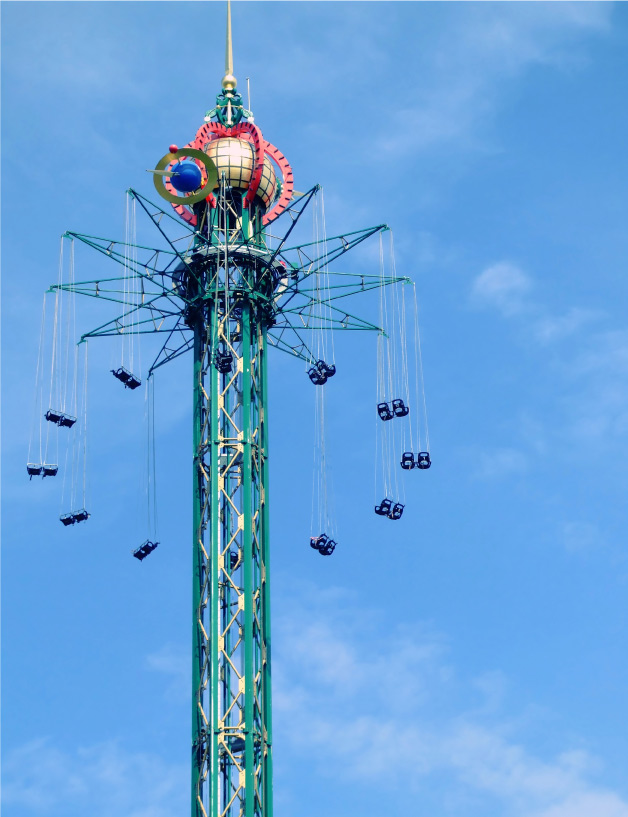 the star flyer im tivoli in kopenhagen daenemark The star flyer im Tivoli in Kopenhagen, Dänemark