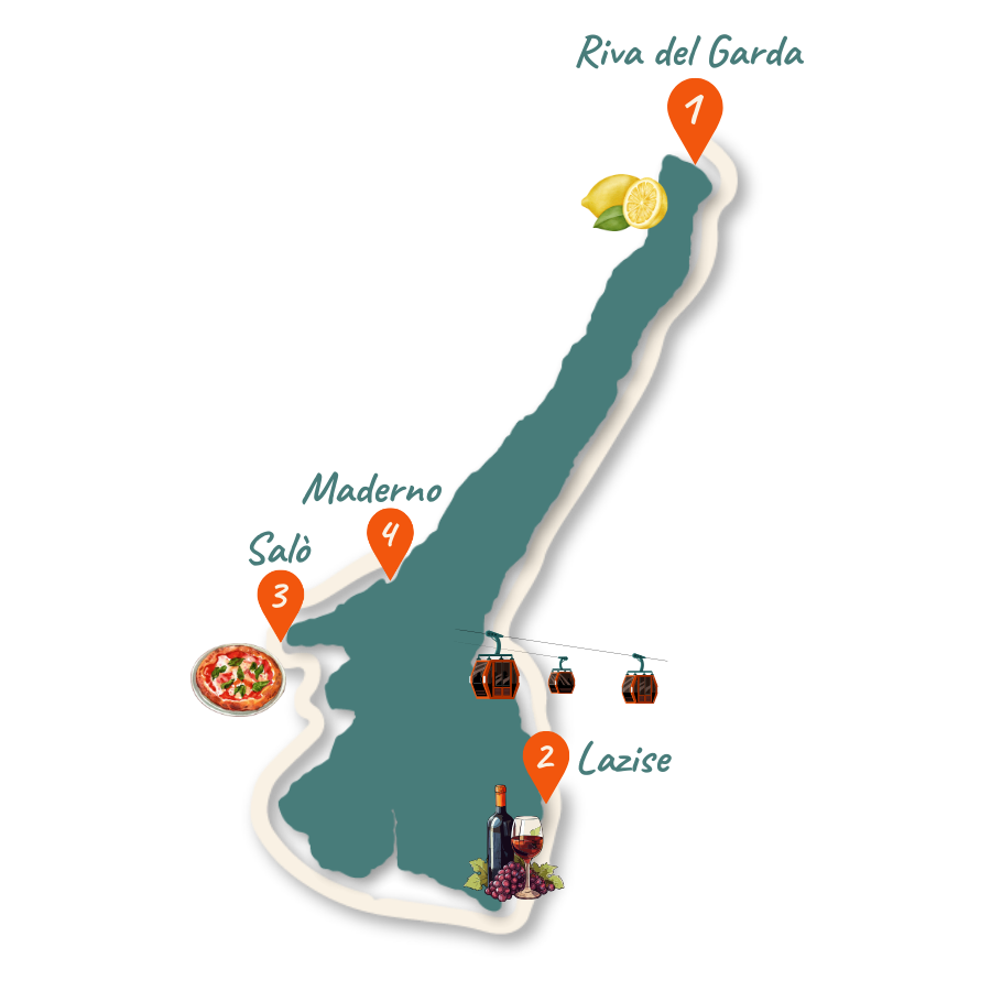 Gardasee Route 7 Tage Karte 01