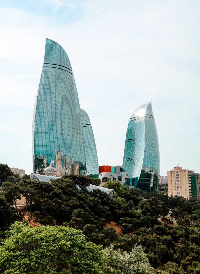 Georgien Baku Flame Towers
