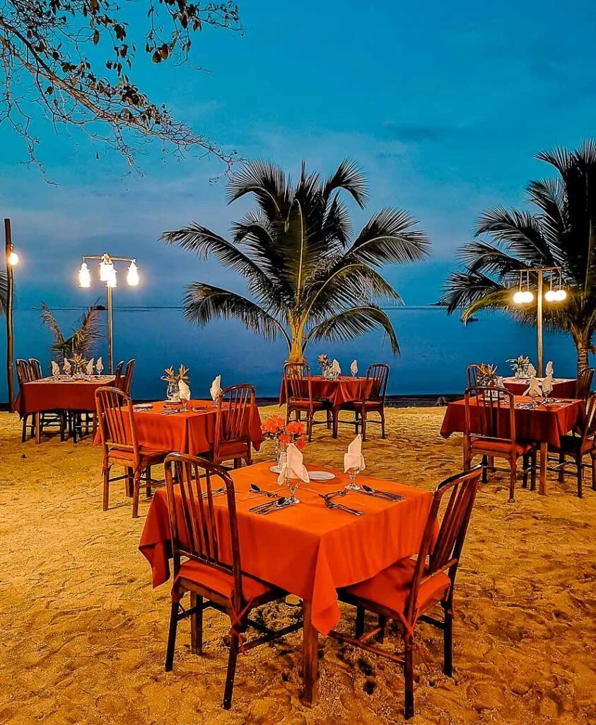 coron cashew grove resort abendessen