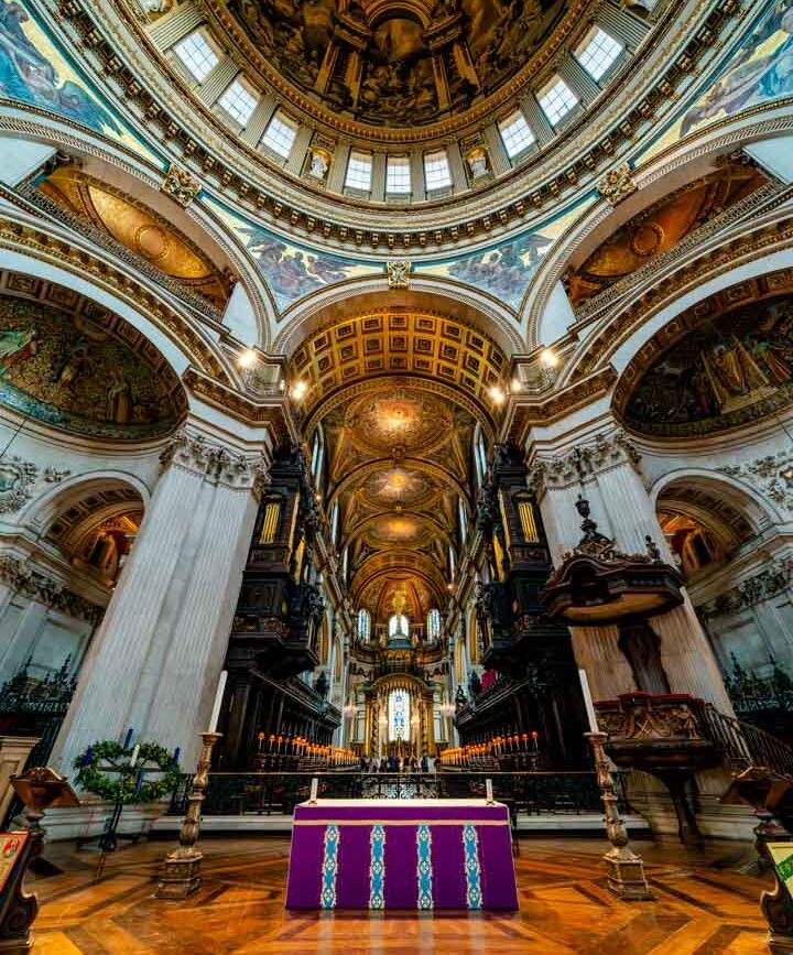 england london st paul cathedral nave