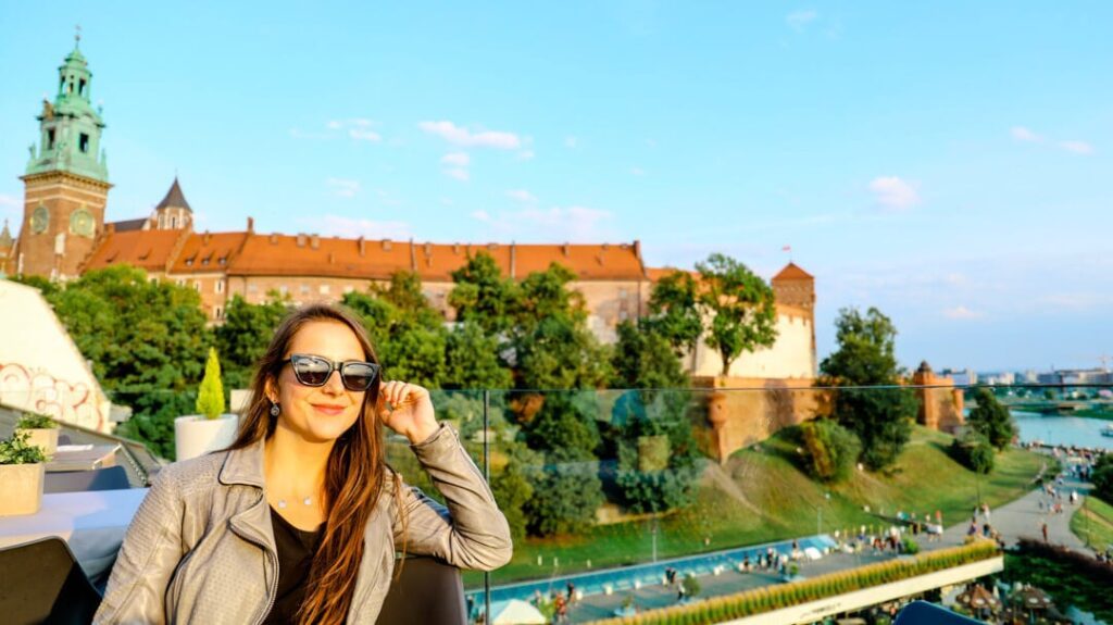 krakau rooftop bar hotel pod wawelem