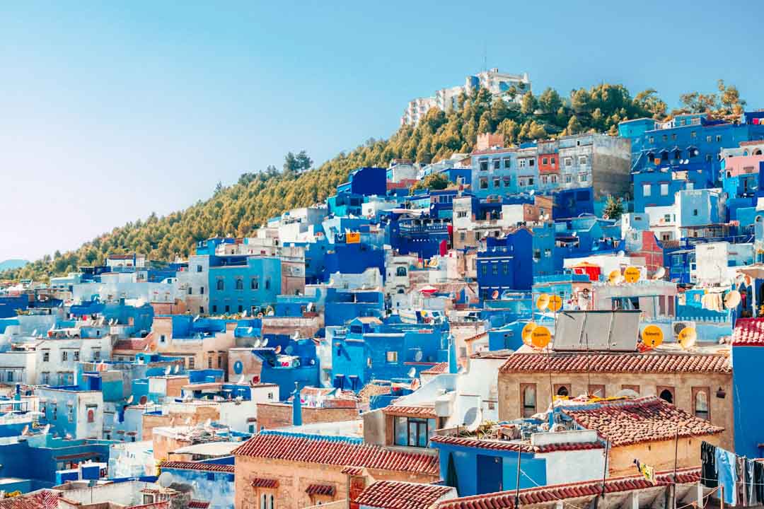 marokko chefchaouen panorama Marokko Chefchaouen Panorama