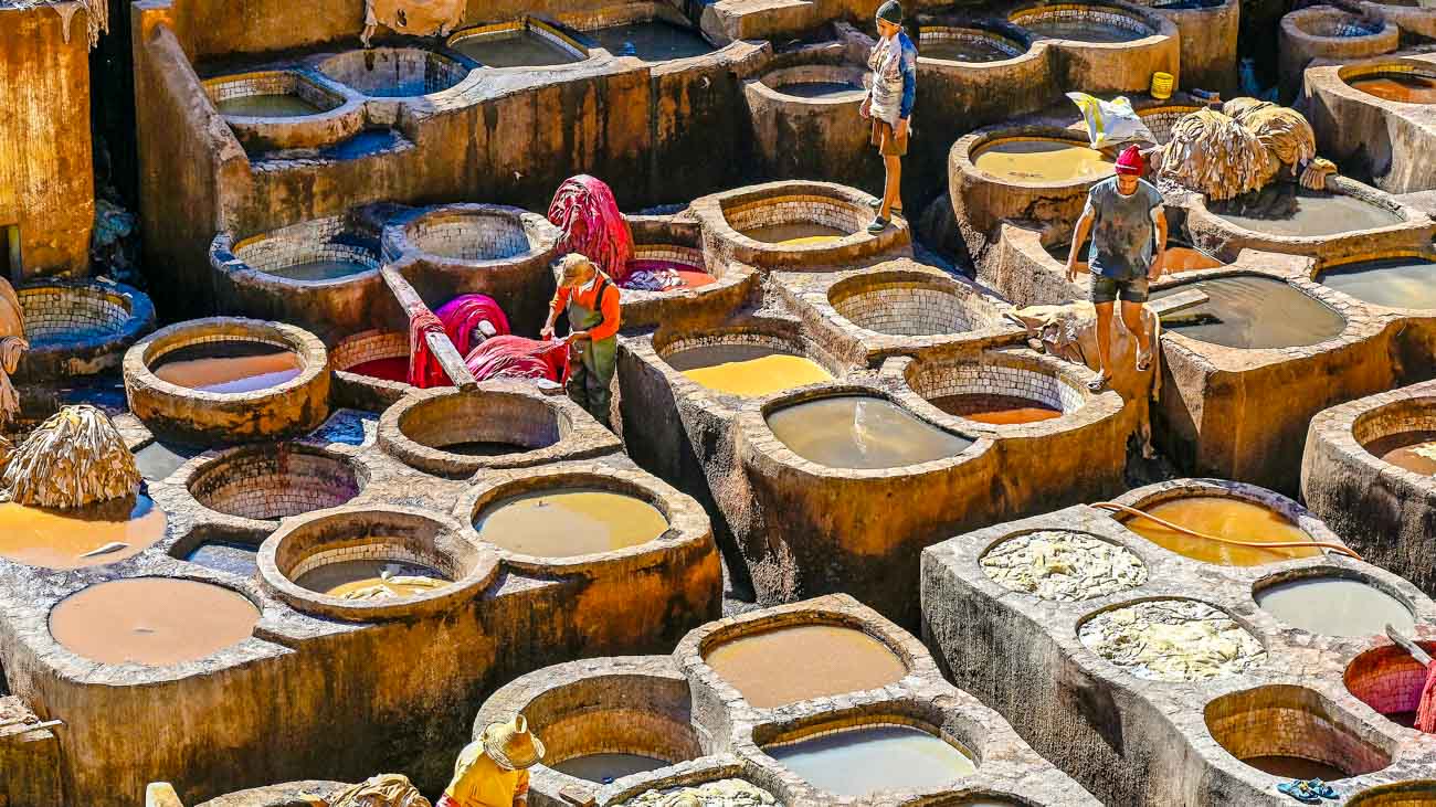 marokko fes gerberei