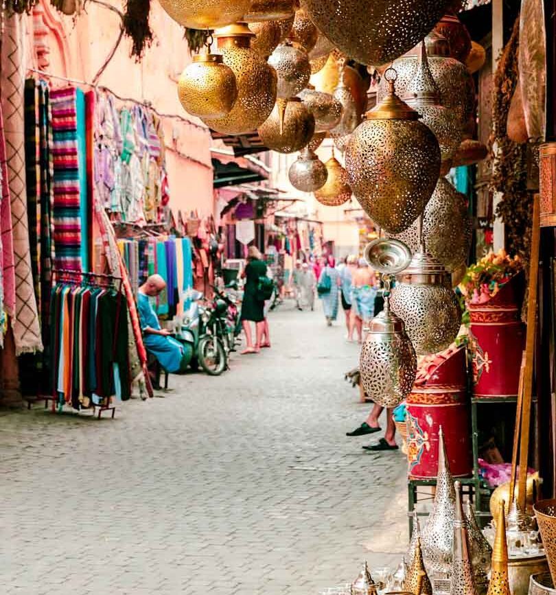 Marokko Marrakesch Medina Staende