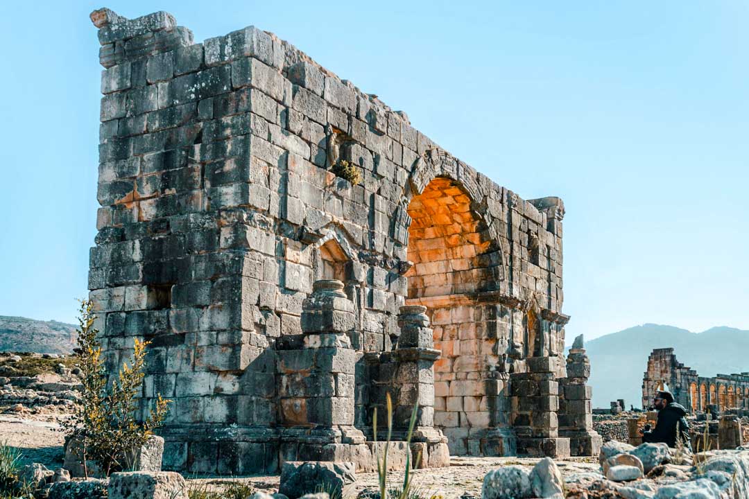 marokko volubilis torbogen marokko volubilis torbogen