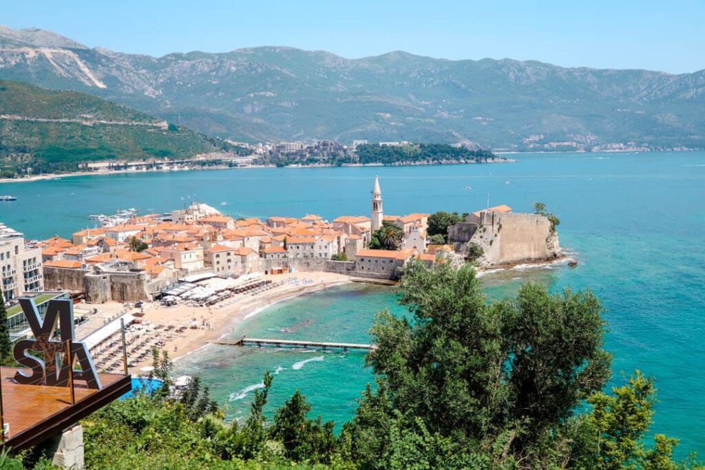 montenegro budva ausblick