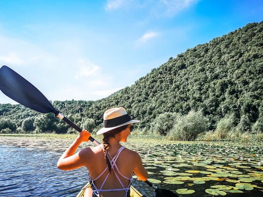 montenegro skadar see kajak