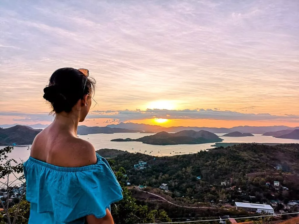 mount tapyas sonnenuntergang