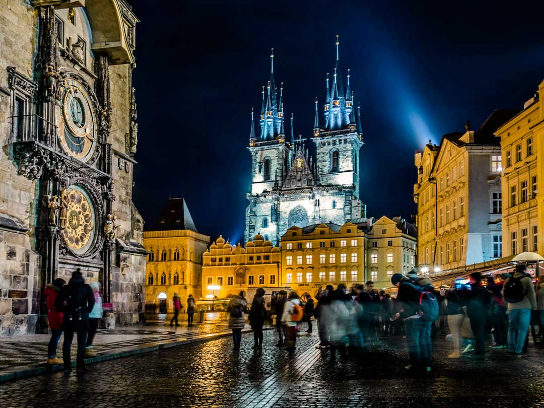 prag altstaedter ring abends